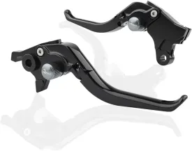 Adjustable Brake Levers for CFMOTO 450SS 450SR 2021-2023 450NK 450 CL-C 2023-2024 Folding Clutch Handles (Folding-Black with Gray)