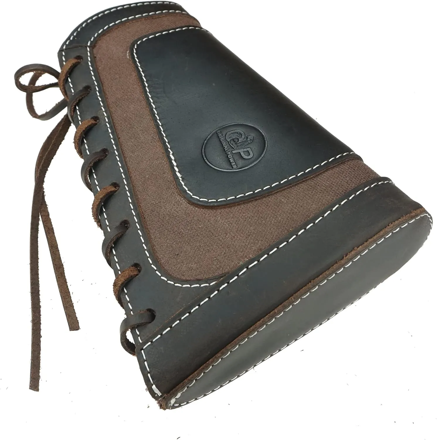 Adjustable Leather Buttstock Cartridge Ammo Holder for 12 Gauge Ammo Pouch Bag Stock 12GA Shotgun Shell Holder