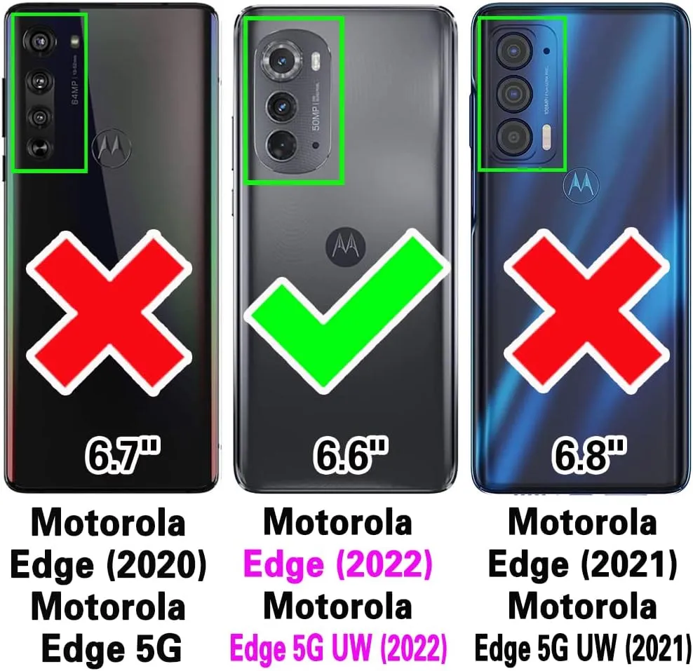Asuwish Phone Case for Motorola Moto Edge 2022/MotoEdge 5G UW 2022 Wallet Cover with Tempered Glass Screen Protector Card Holder Crossbody Strap Cell Accessories Gen 3 XT2205-1 XT2205-2 6.6 Men Brown