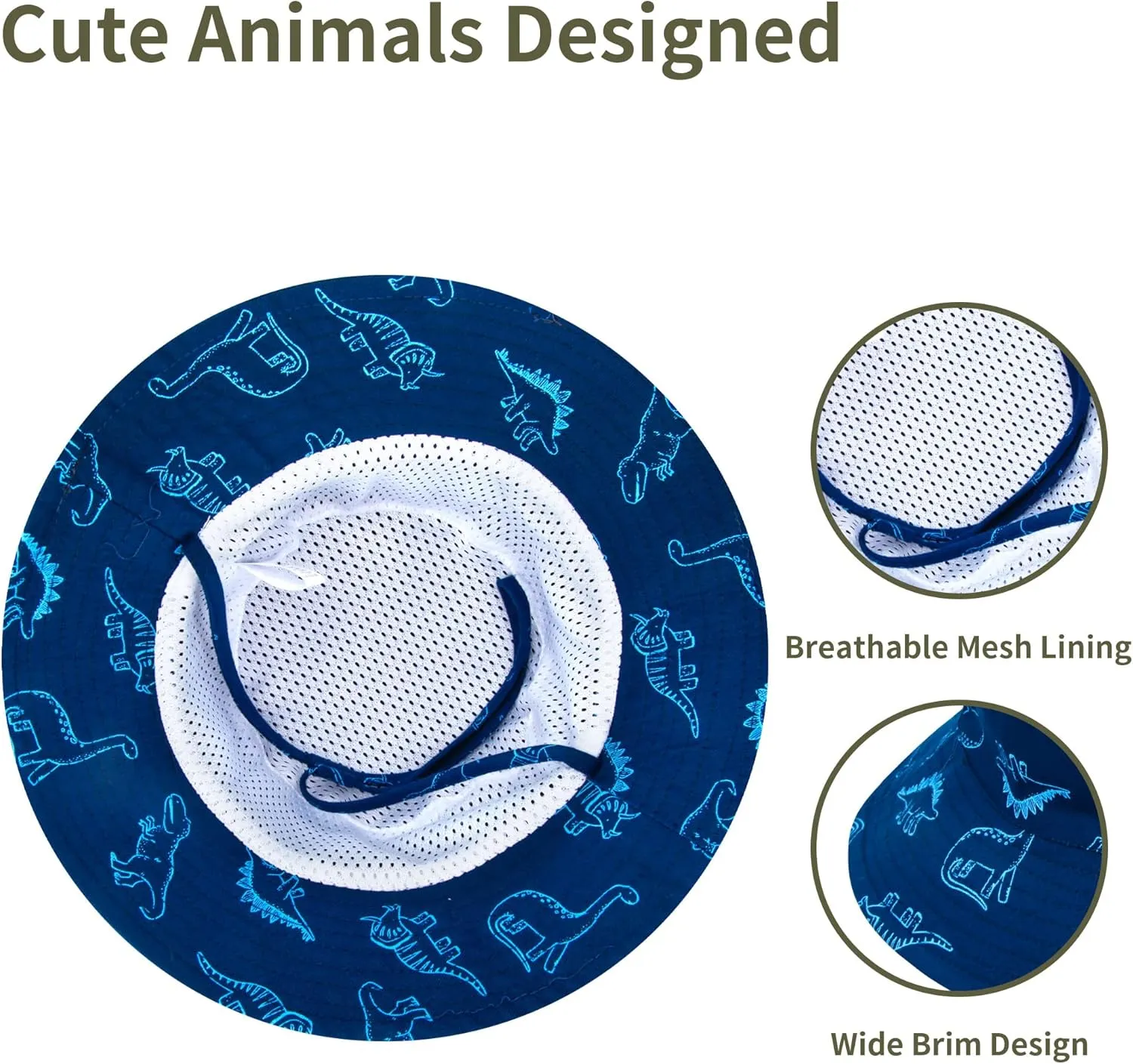 Baby Boy Sun Hat Baby Hats UPF 50  Toddler Sun Hat Infant Sun Hats Kids Beach Summer Adjustable Bucket Hat