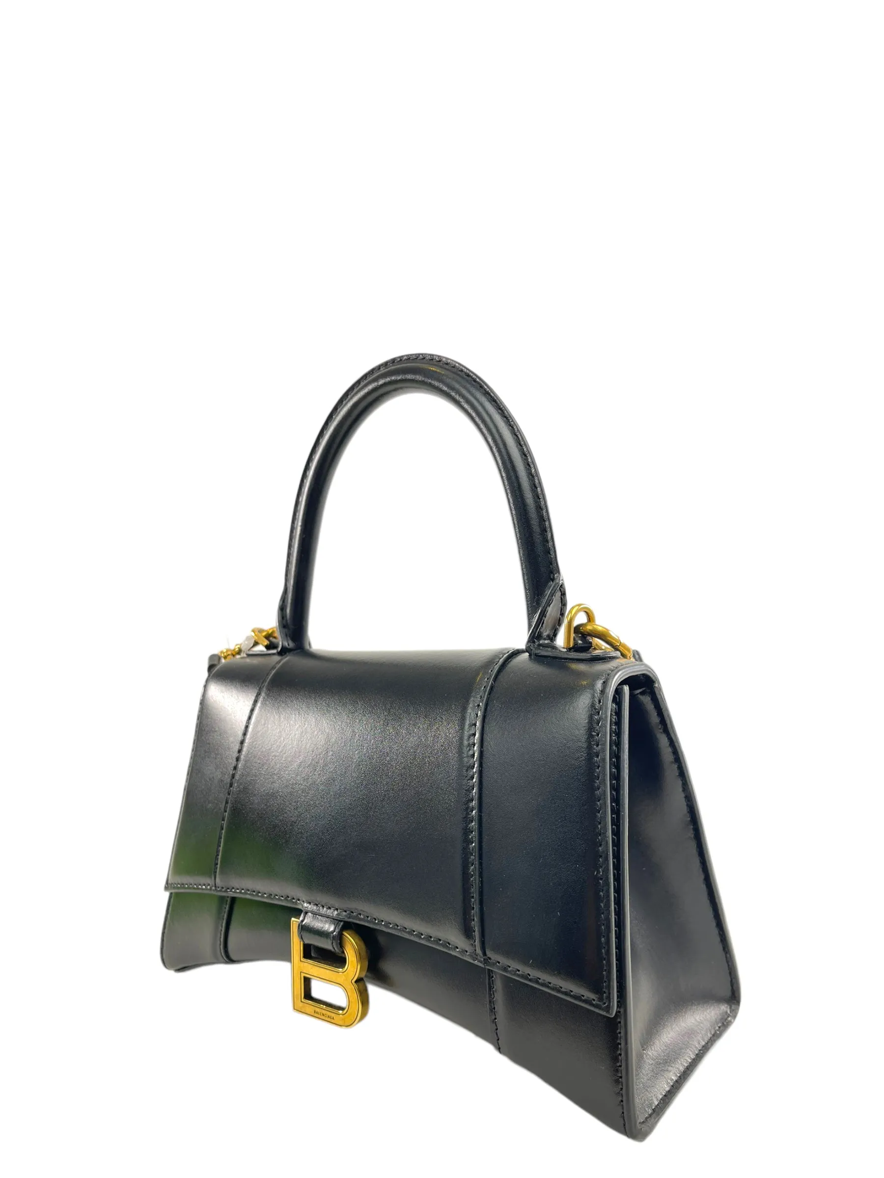 Balenciaga Black Leather ‘Hourglass XS’ Crossbody