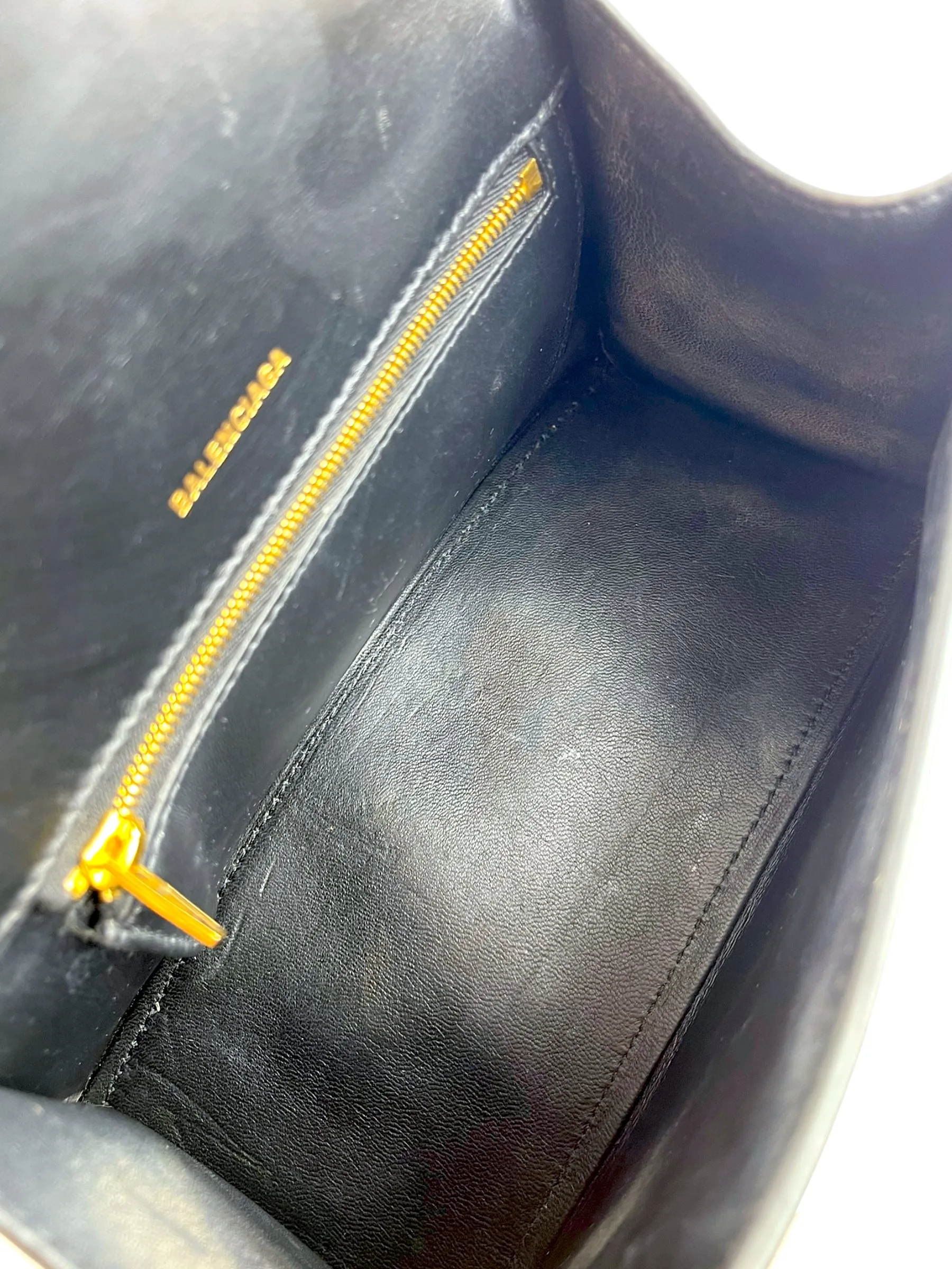 Balenciaga Black Leather ‘Hourglass XS’ Crossbody