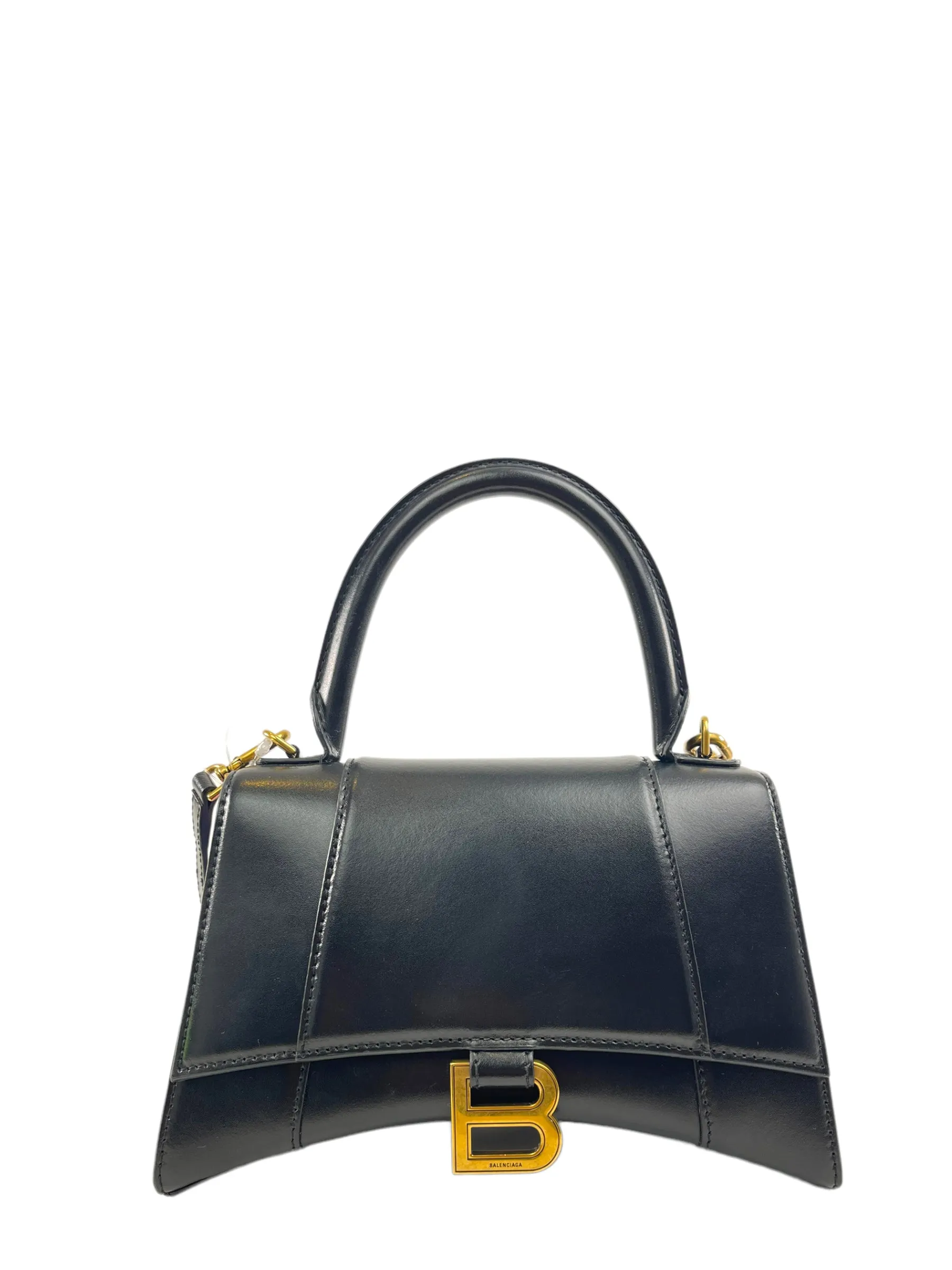 Balenciaga Black Leather ‘Hourglass XS’ Crossbody