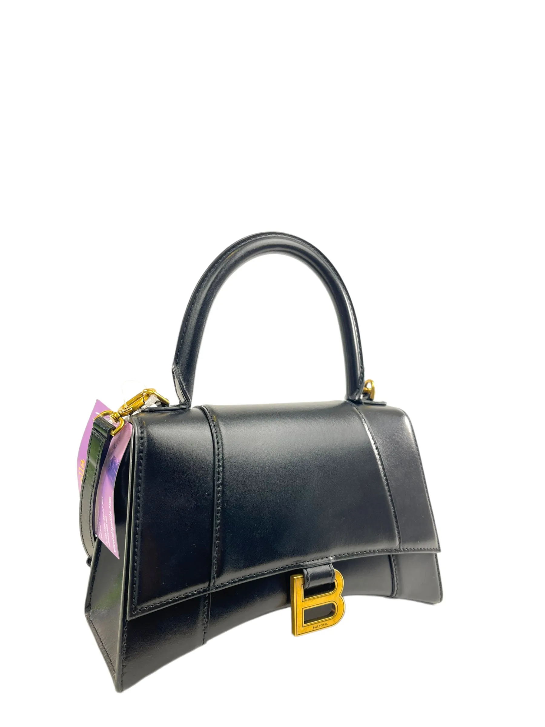 Balenciaga Black Leather ‘Hourglass XS’ Crossbody