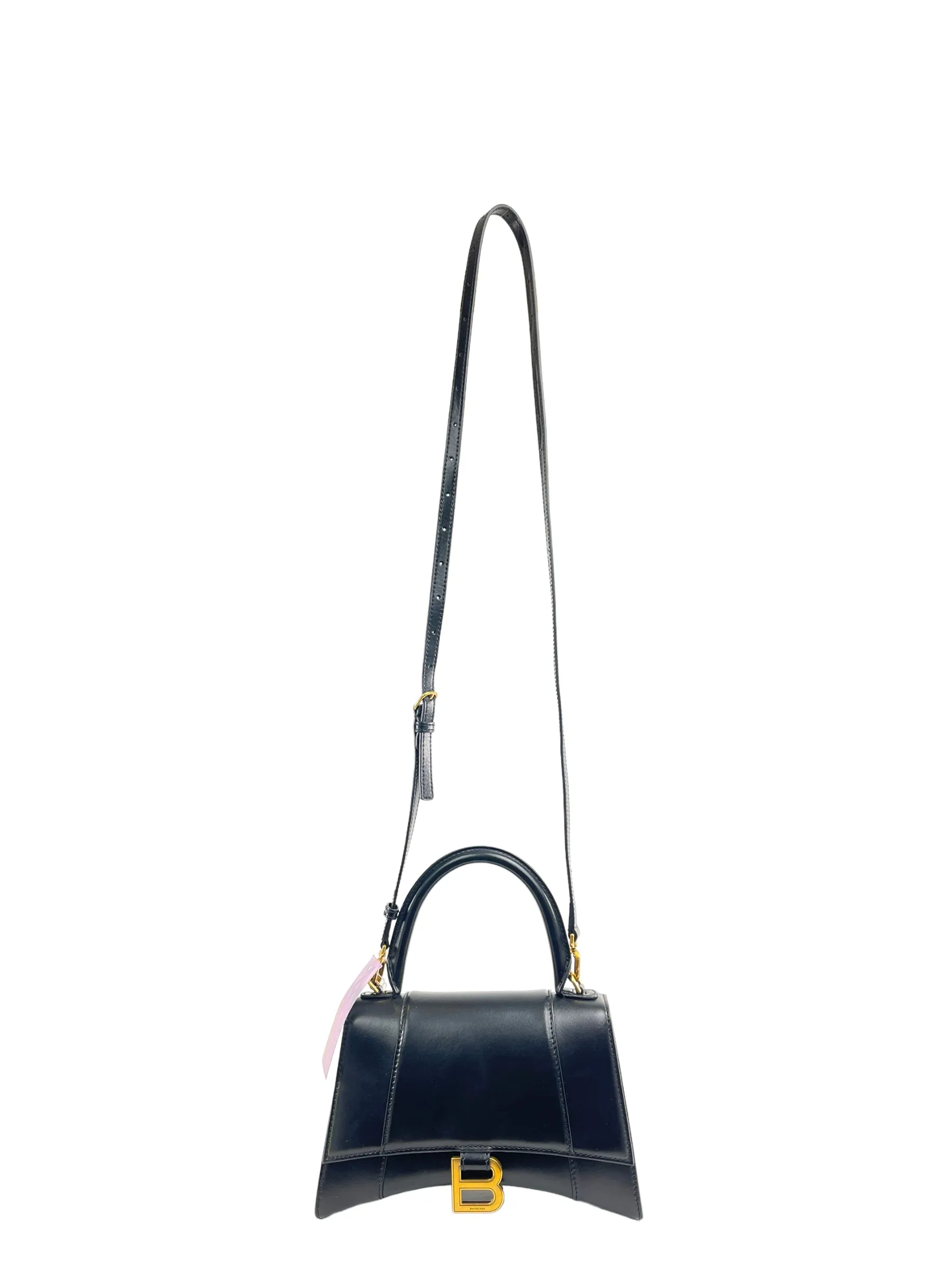 Balenciaga Black Leather ‘Hourglass XS’ Crossbody