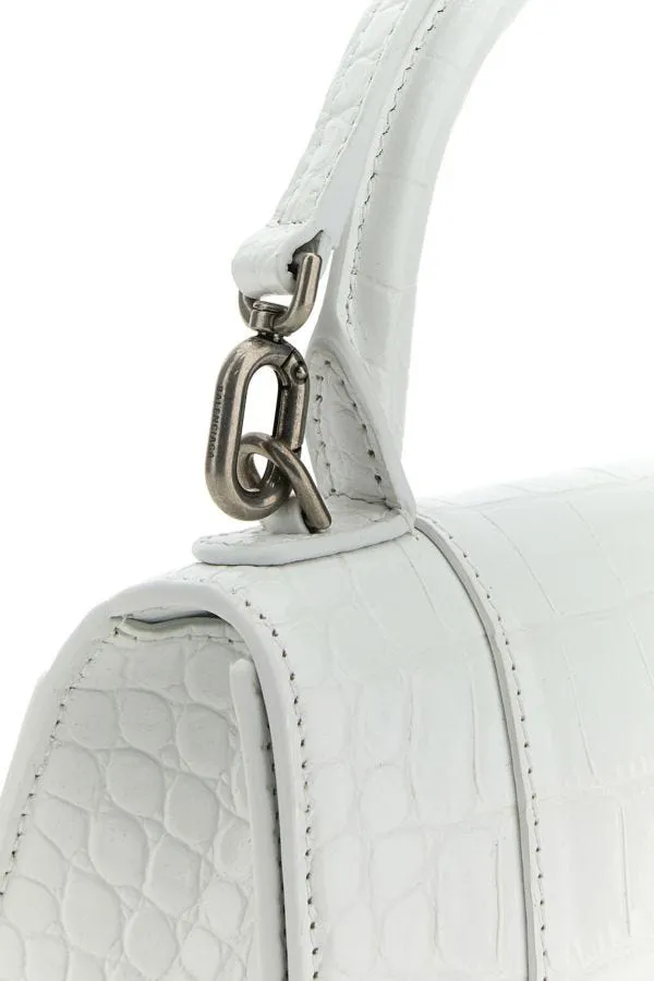 BALENCIAGA | White leather XS Hourglass handbag