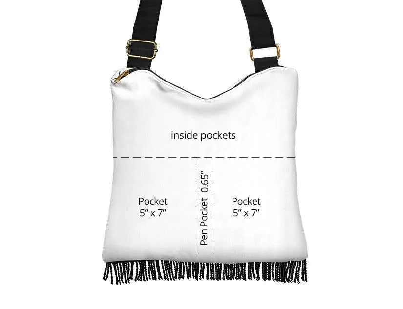 Boho Bag (Canvas) - Yellow Pattern #103 | Hobo Slouchy Bag Crossbody, Shoulder Bags for Women Hobo, Pattern Hobo Bag, Boho Hobo Bag