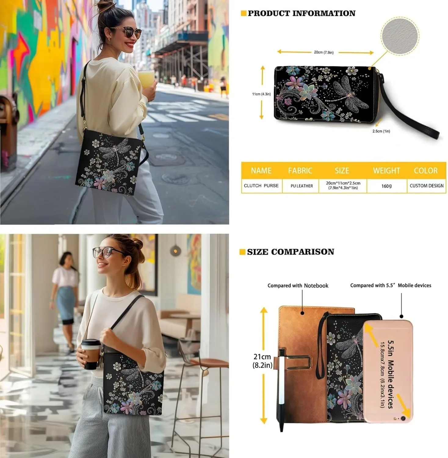 Bucket Crossbody Bag Set for Women Lady, Leather Purse and Wallet Set Large Bucket Bag with Wallet