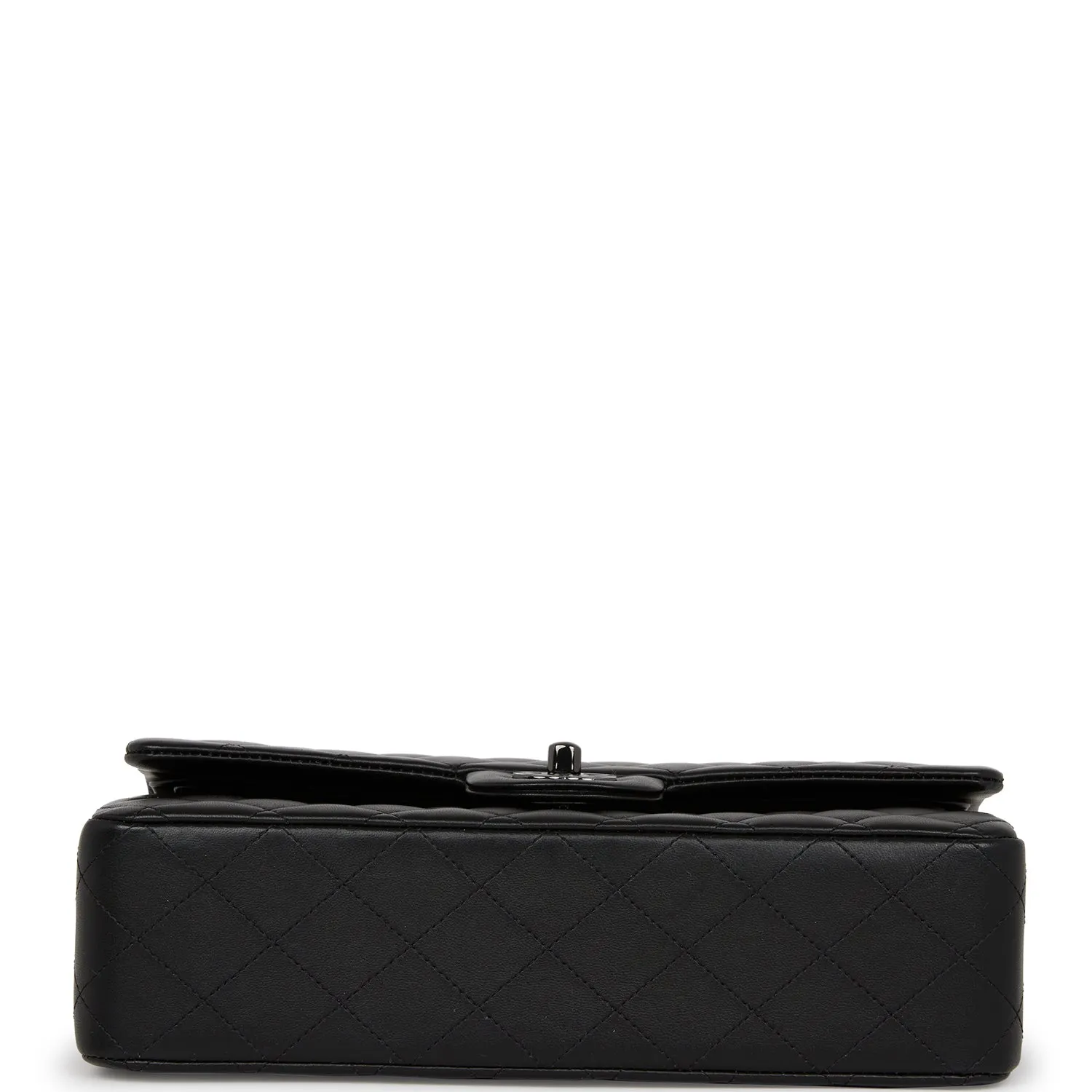 Chanel Medium Classic Double Flap Bag SO Black Lambskin Black Hardware