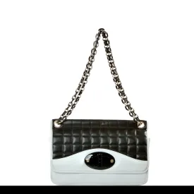 Chanel Two Tone Black and White Mademoiselle Flap Bag