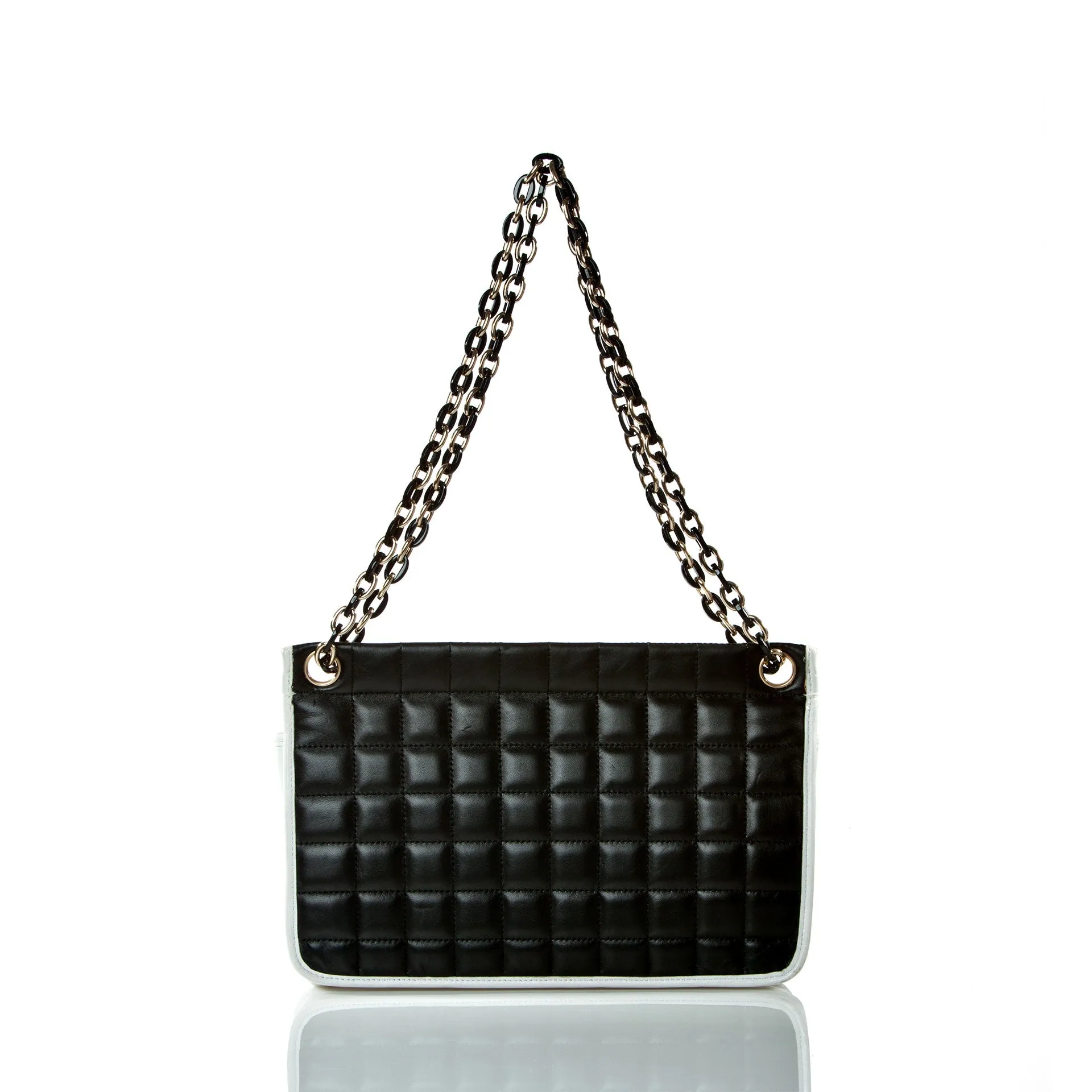 Chanel Two Tone Black and White Mademoiselle Flap Bag
