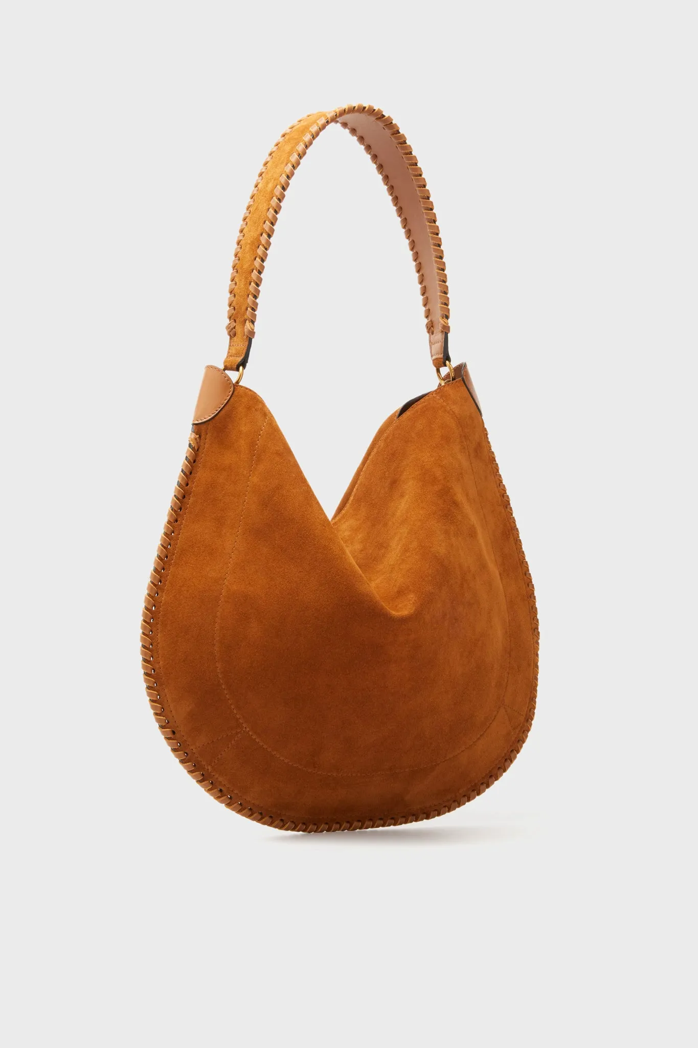 Cognac Soft Suede Oskan Hobo