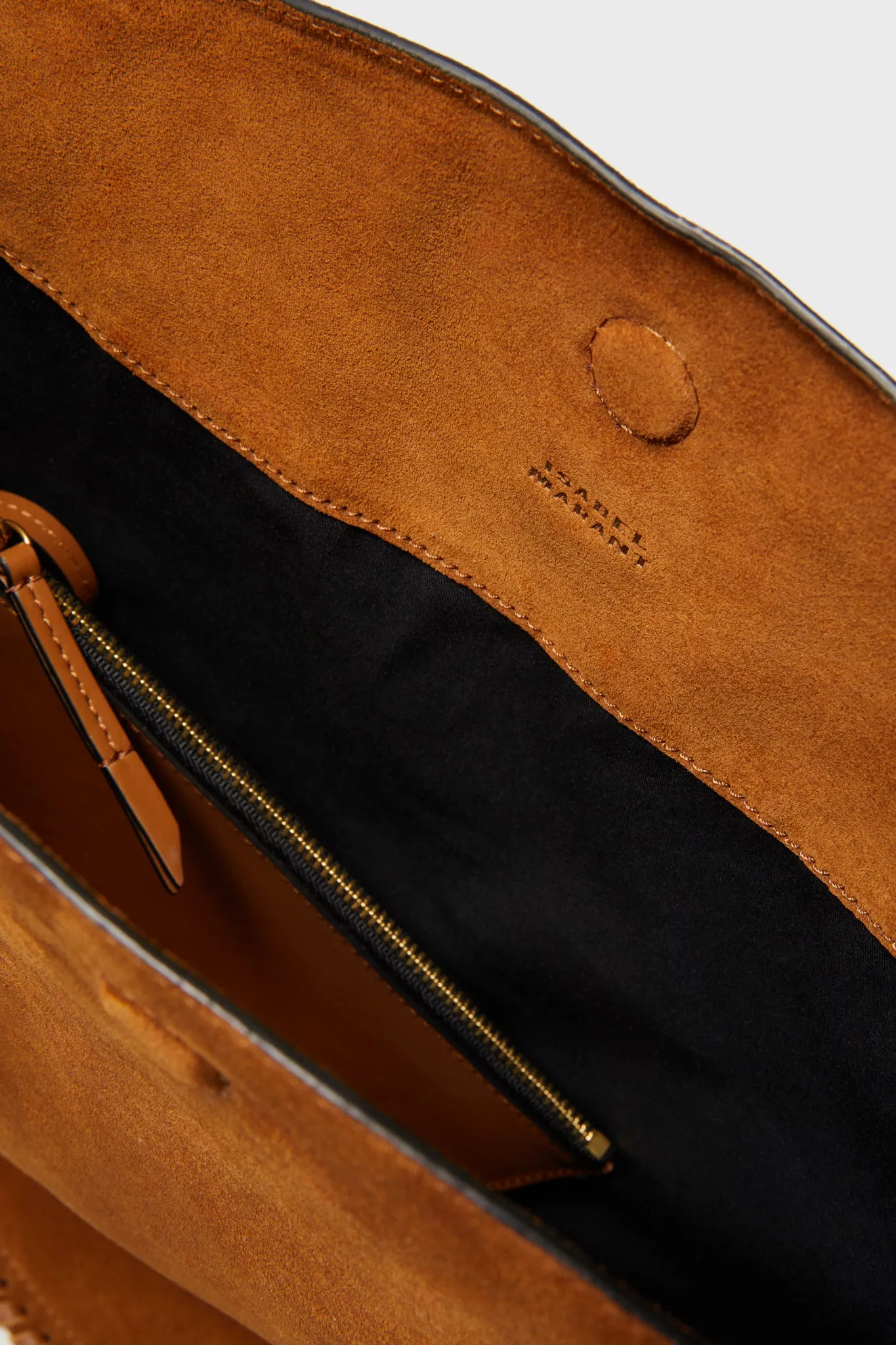 Cognac Soft Suede Oskan Hobo