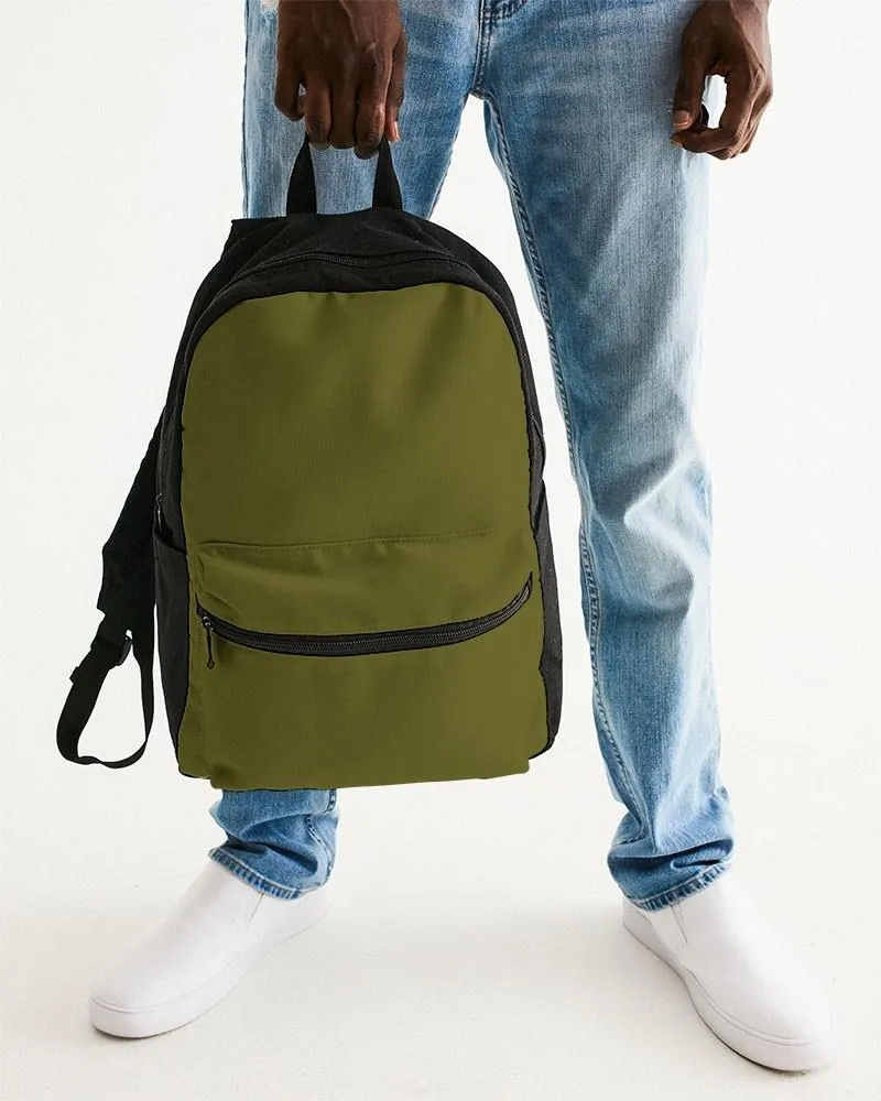 Dark Midtone Yellow Canvas Backpack | C0M0Y80K80