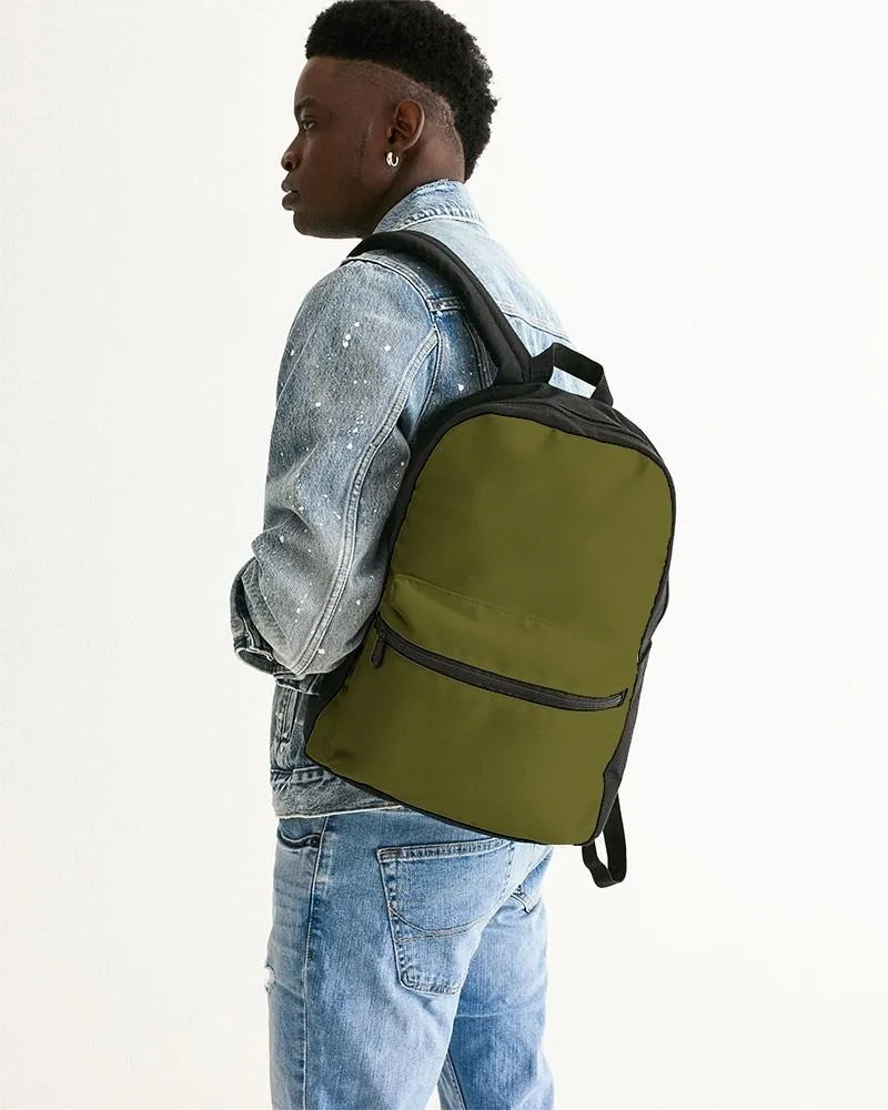 Dark Midtone Yellow Canvas Backpack | C0M0Y80K80