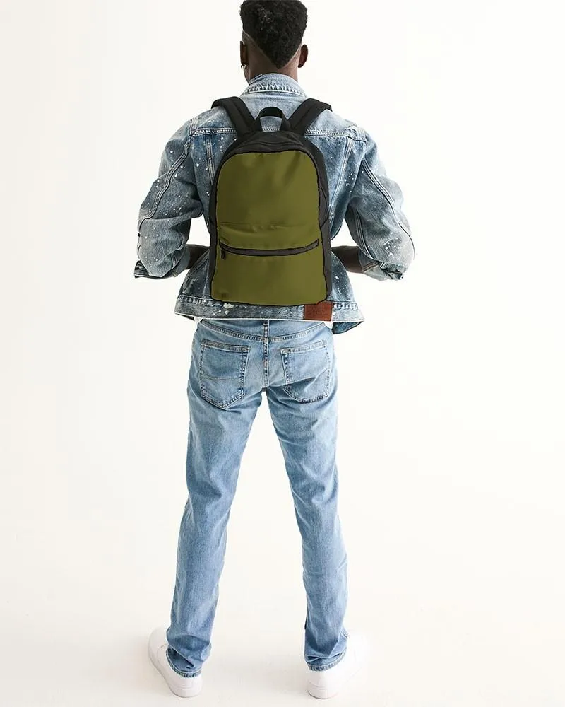 Dark Midtone Yellow Canvas Backpack | C0M0Y80K80