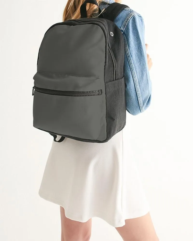 Dark Yellow Gray Canvas Backpack | Dark Pale Yellow Gray | C0M0Y10K80