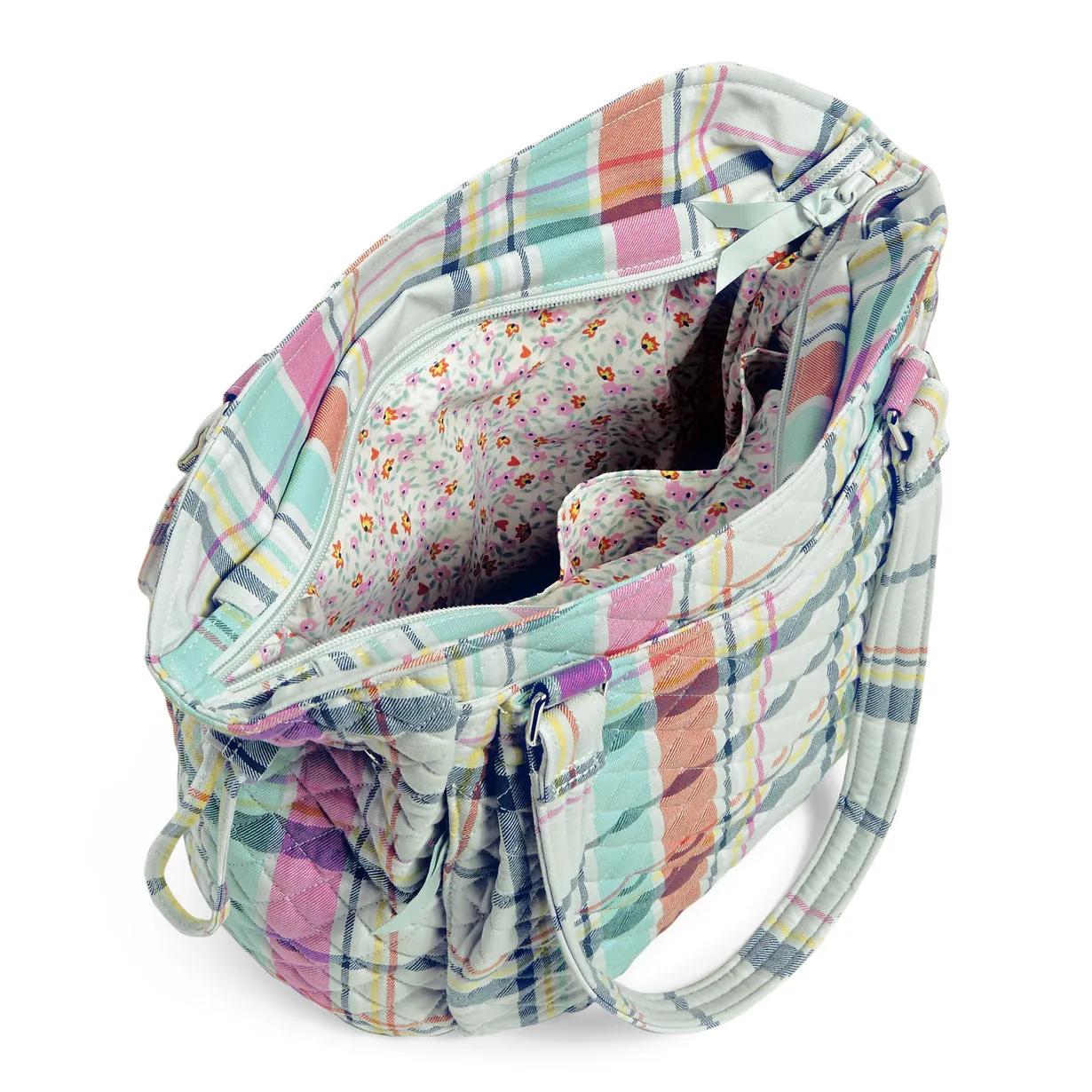 Glenna Satchel - Pastel Plaid