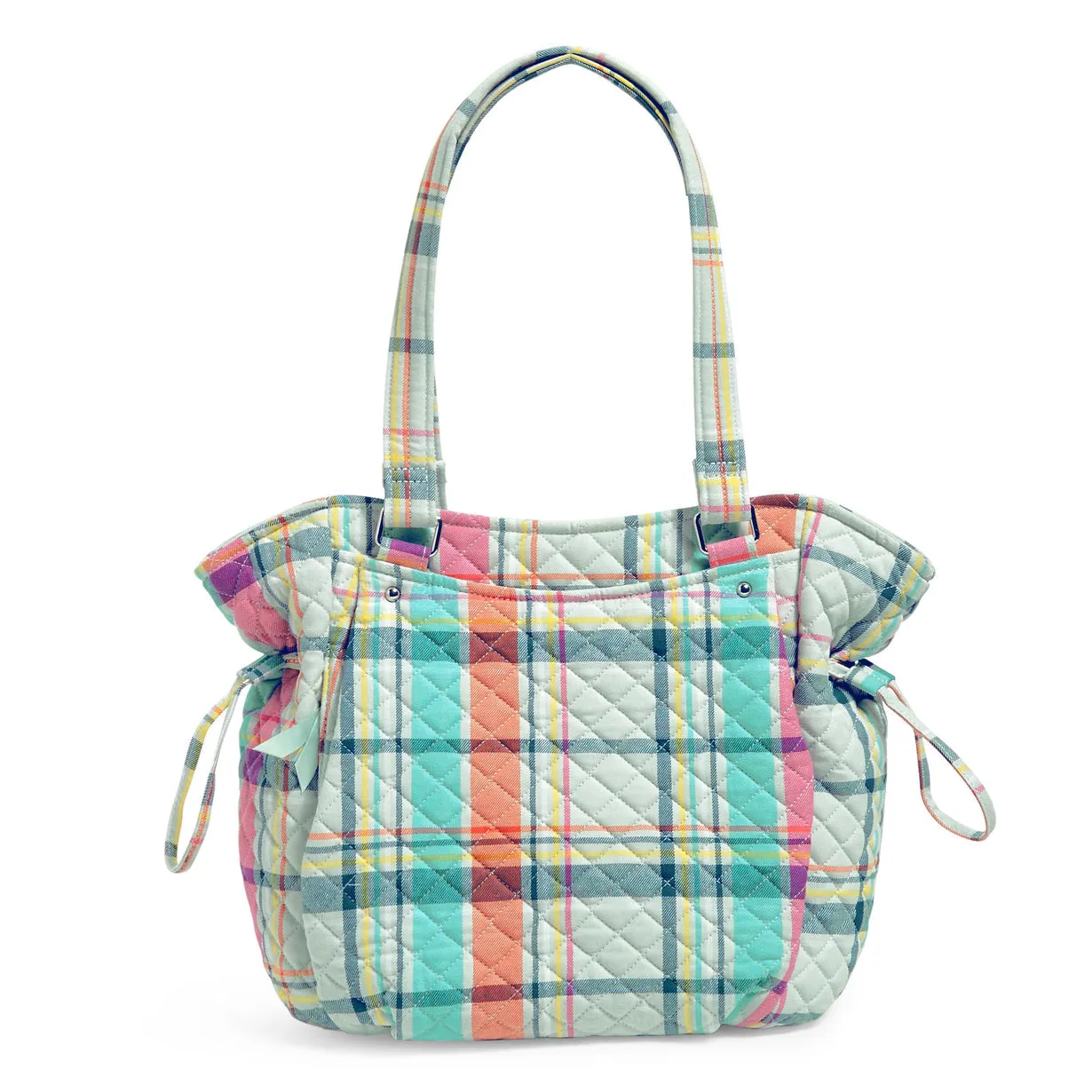 Glenna Satchel - Pastel Plaid