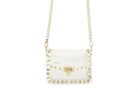 Gold Studded Clear Bag