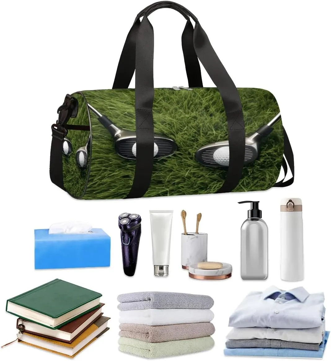 Golf Sports Travel Duffle Bag Gym Bag for Women Men Lightweight Carry on Duffel Bag for Sports Gyms Weekend Getaway