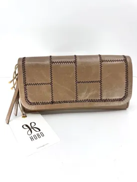 HOBO BELL RIDER STITCHED TRIFOLD LEATHER WALLET