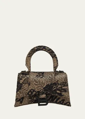 Hourglass XS Lace Top-Handle Bag