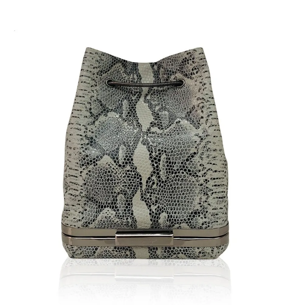 HULET- gray snake print