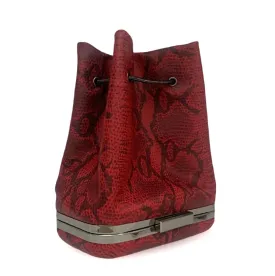 HULET- red snake print