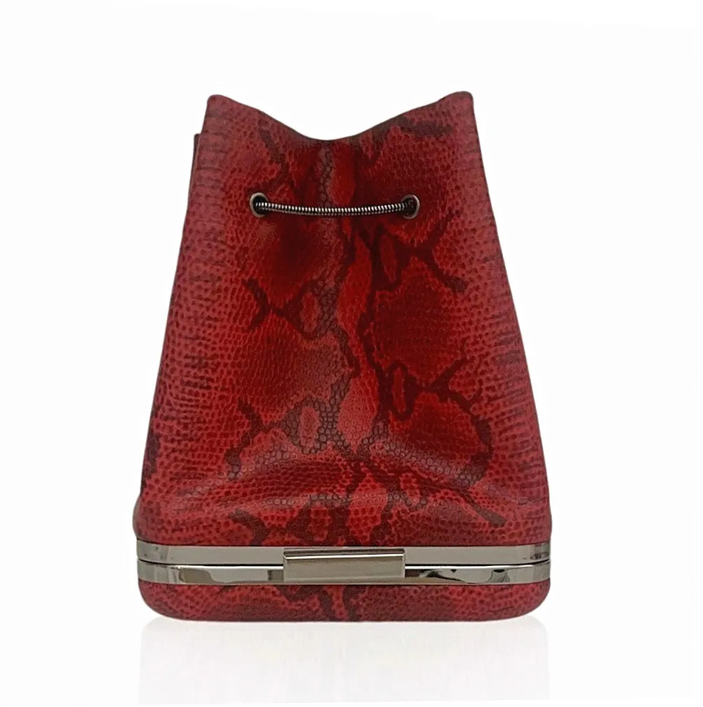HULET- red snake print