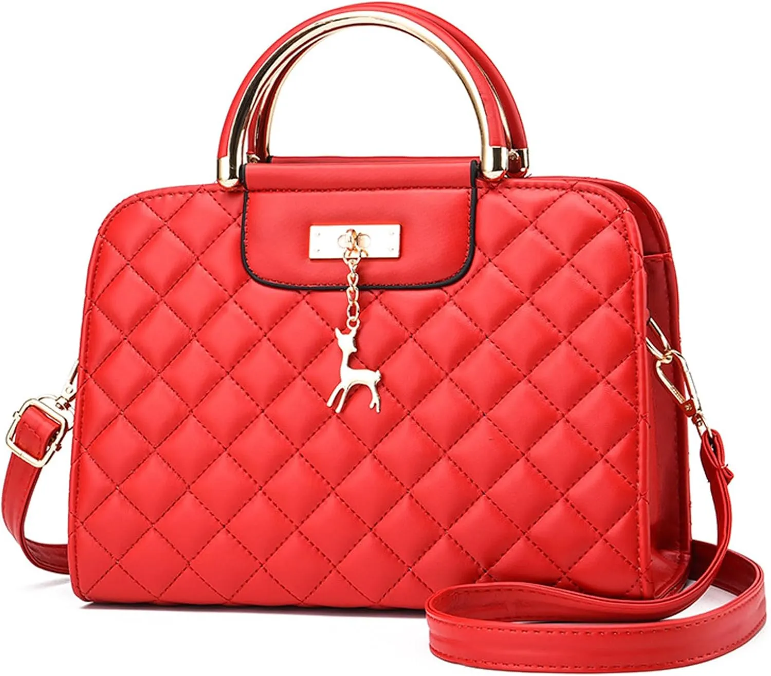 I IHAYNER Purses and Handbags for Women Plaid Satchel Shoulder Bag Top Handle Tote Bag Zipper Crossbody Purse