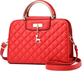 I IHAYNER Purses and Handbags for Women Plaid Satchel Shoulder Bag Top Handle Tote Bag Zipper Crossbody Purse
