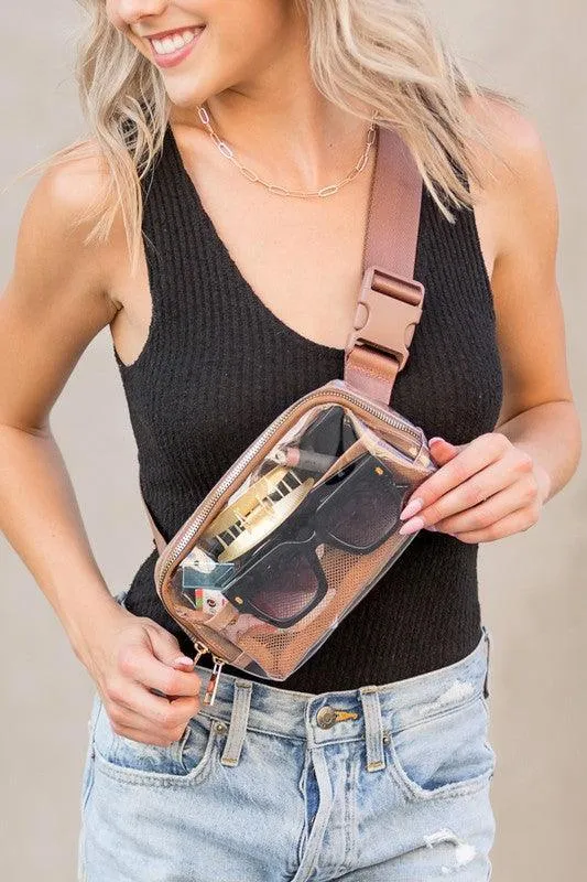 Jada Clear Stadium Sling Bag