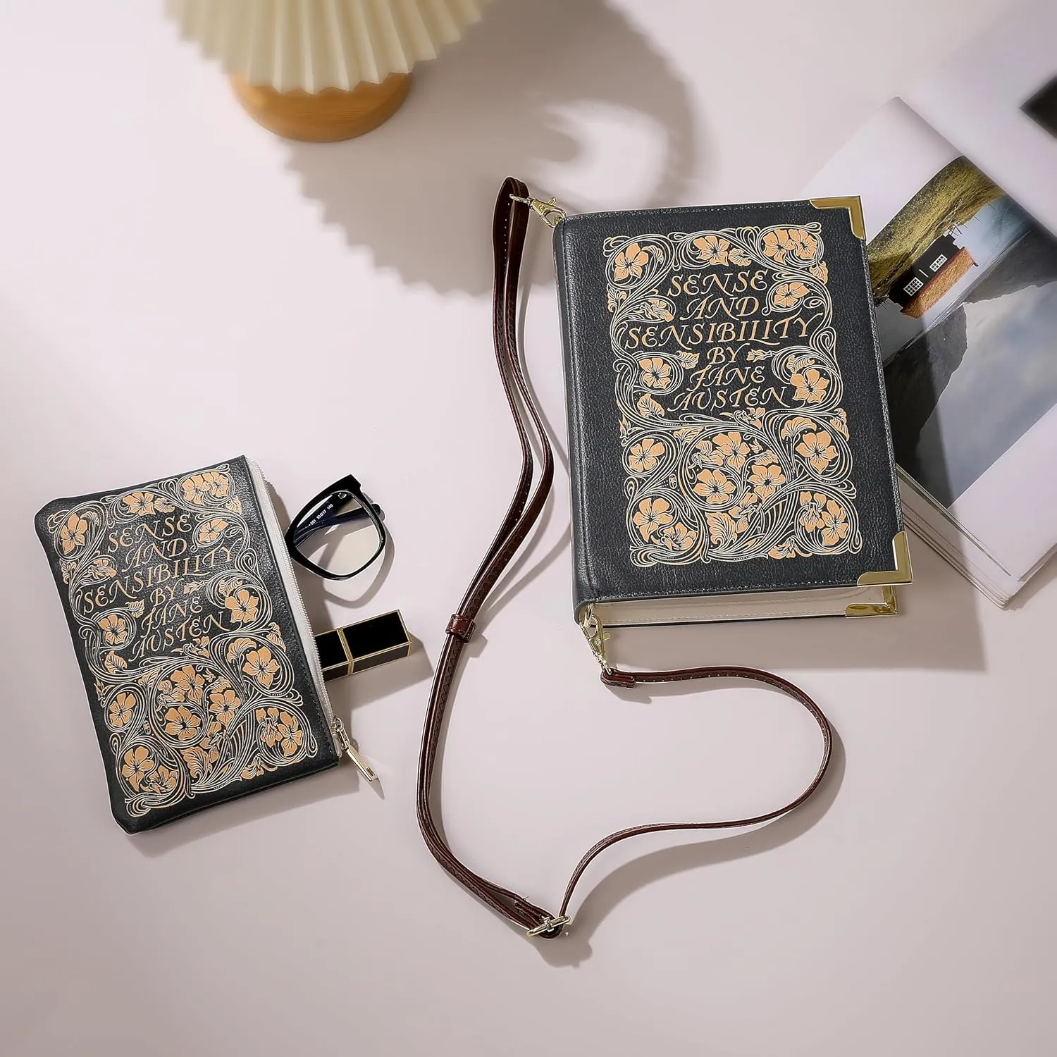 Literary Book Purse Collection  Classic Novel-Inspired PU Leather Crossbody Bags, Perfect Gift for Book Lovers
