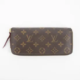 Louis Vuitton Monogram Canvas Clemence Wallet w/ Fuchsia Interior  #2184