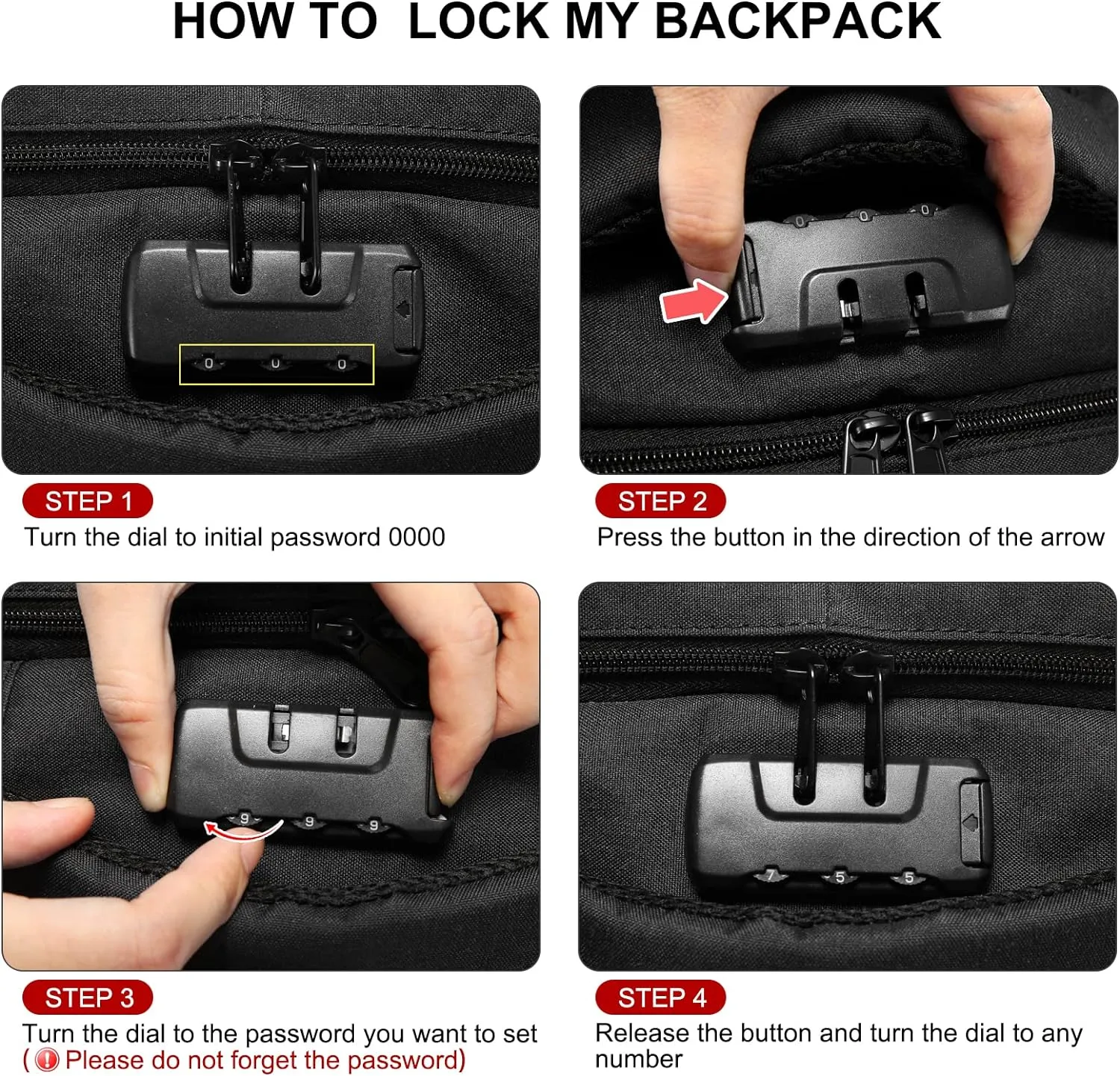 LOVEVOOK Travel Laptop Backpack Waterproof Anti Theft Backpack with Lock and USB Charging Port Large Computer Business Backpack for Men Women College Backpack(17 inch,Black&Purple)