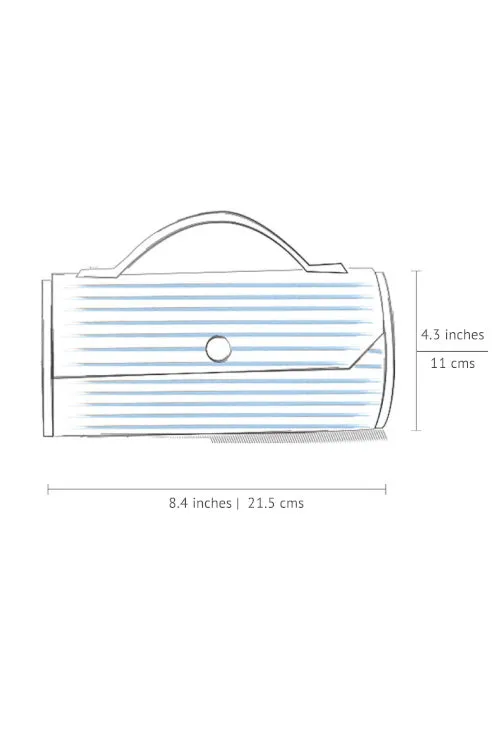 Lukka Chuppi Evening Pansy Round Clutch