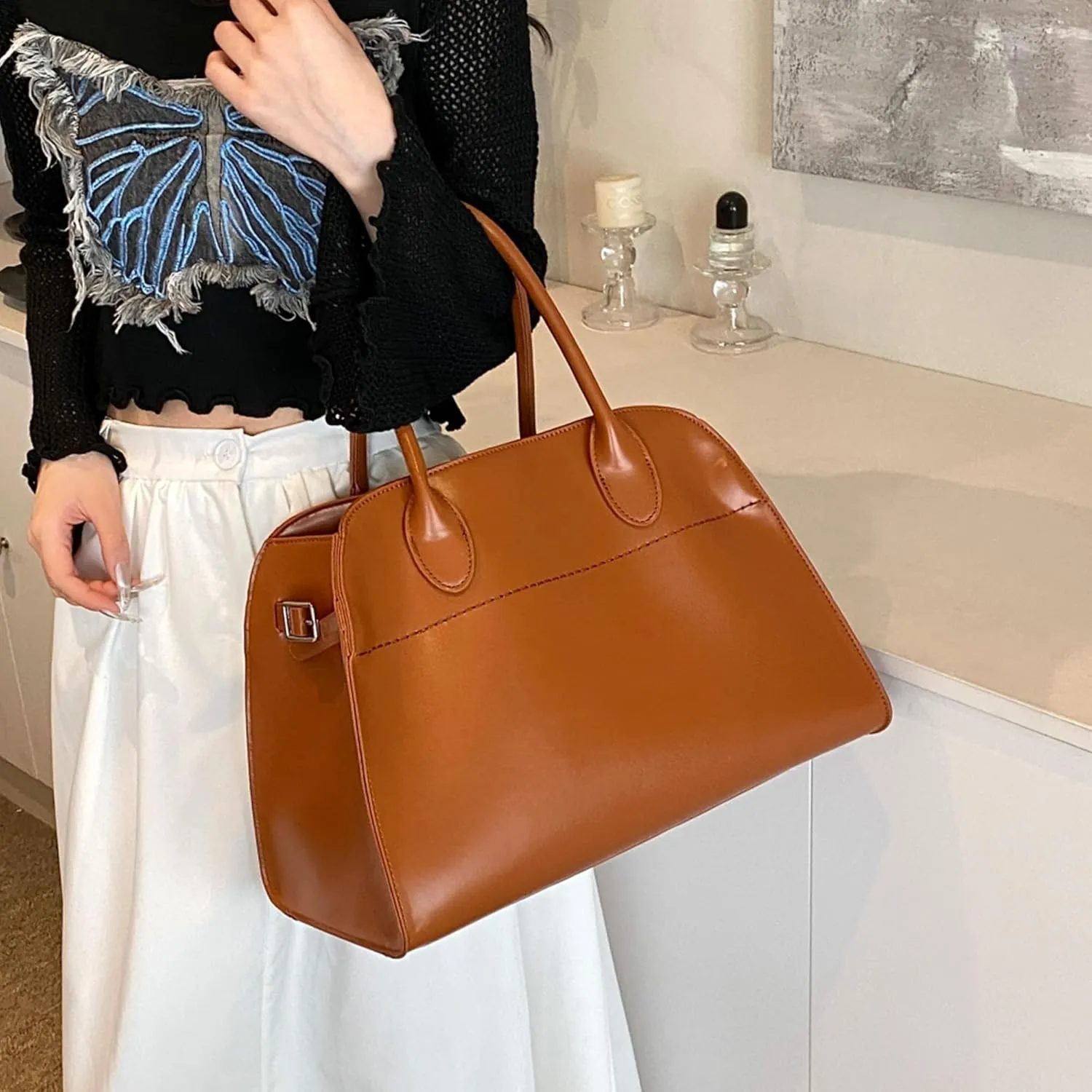 MYHOZEE Satchel Bag for Women,Crossbody Purse Top Handle Handbags Small Ladies Tote Shoulder Bag