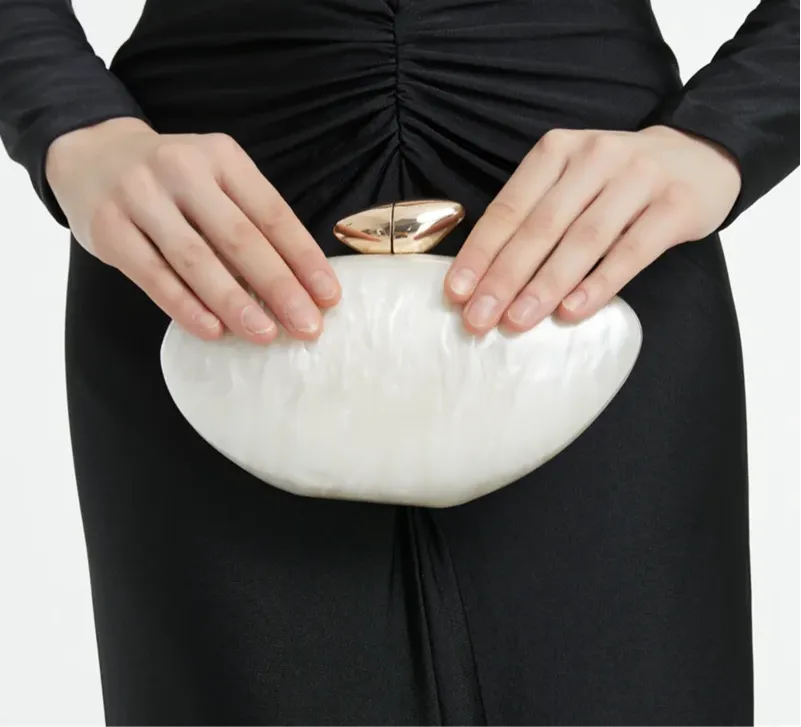 Nila- Acrylic Clutch