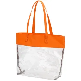 Orange Clear Tote - Personalized