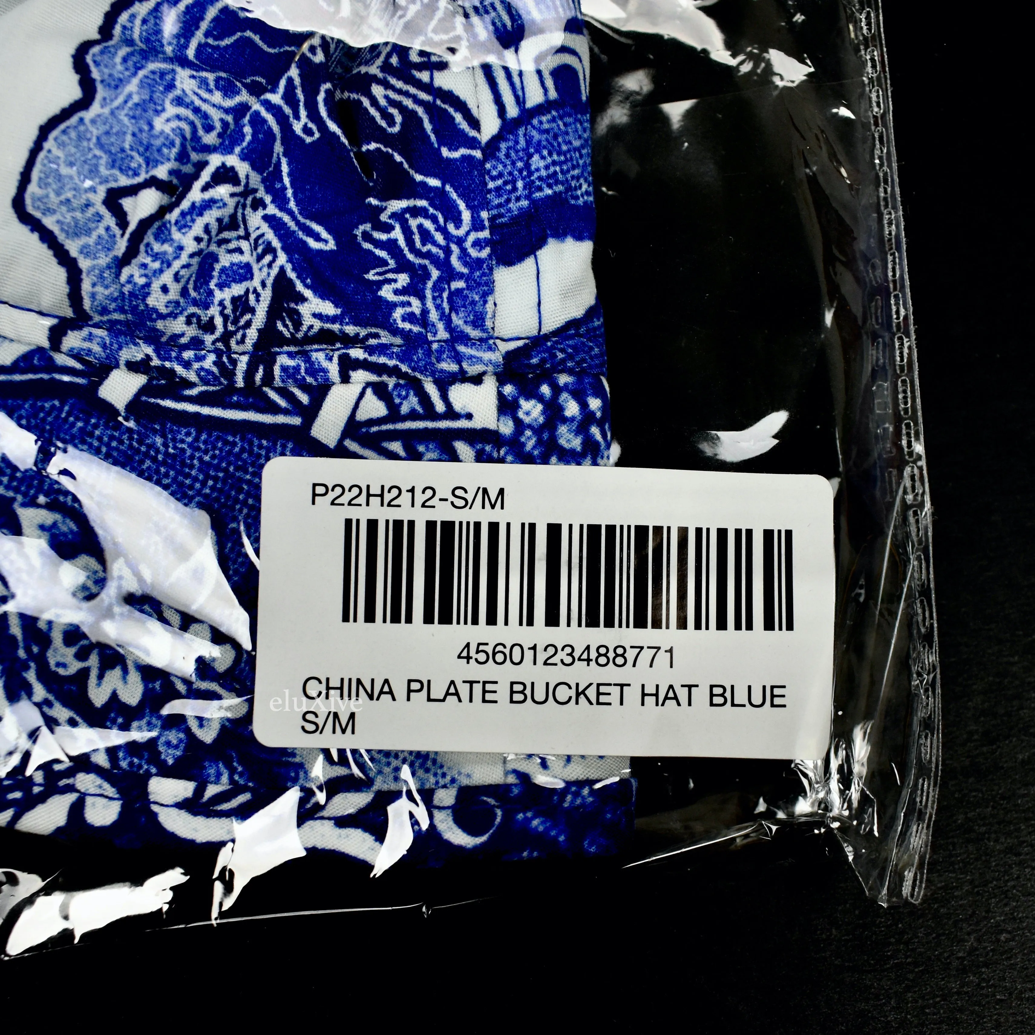 Palace - White / Blue China Plate Print Bucket Hat
