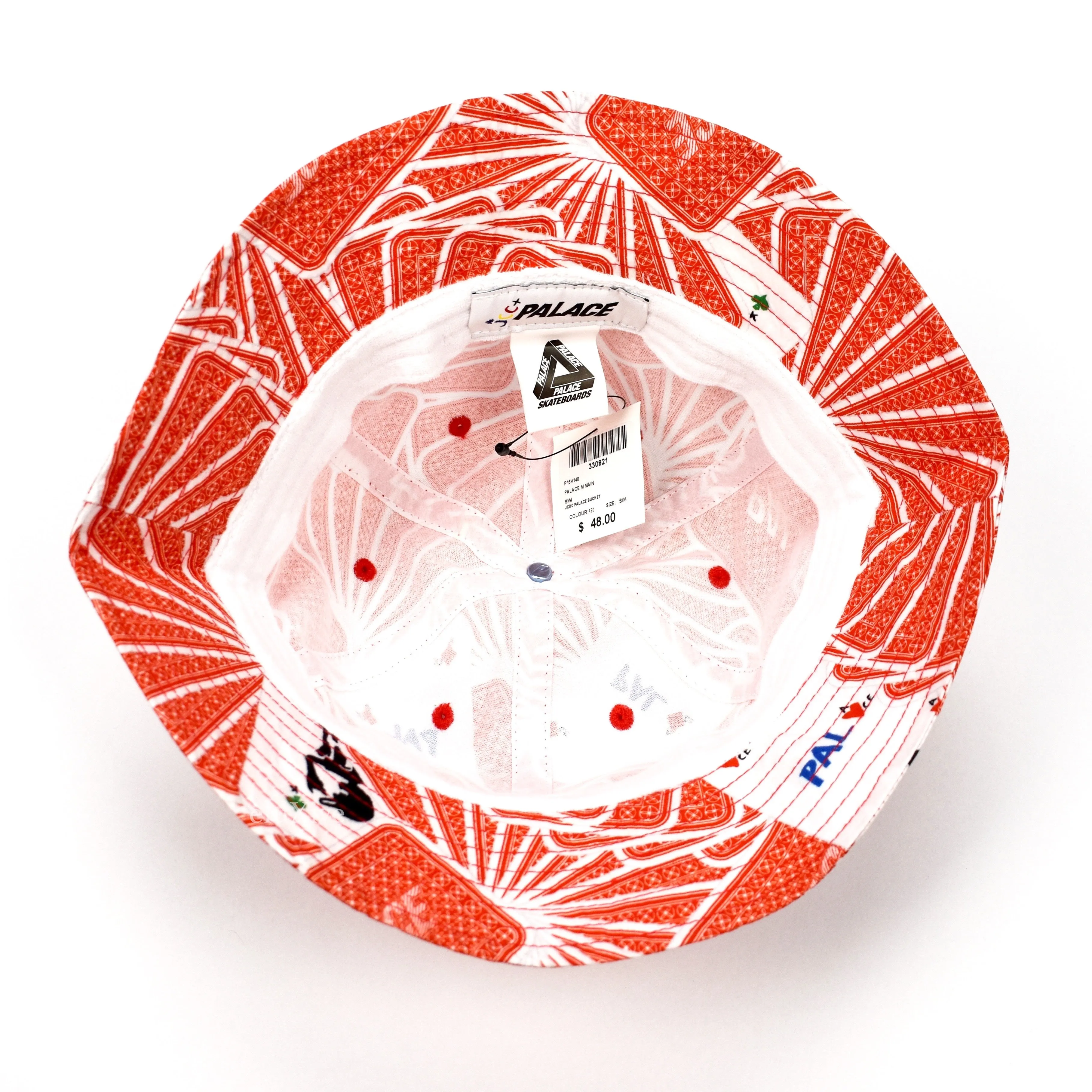 Palace x JCDC - Cards Bucket Hat (Red)
