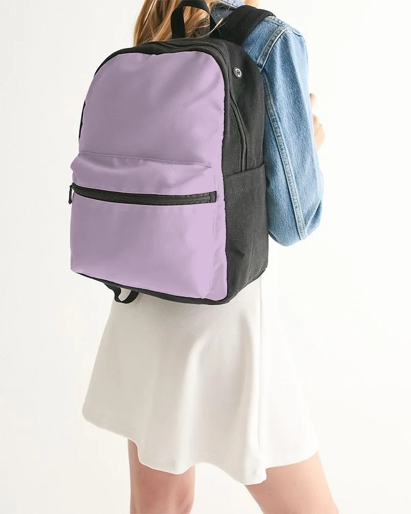 Pale Pastel Purple Canvas Backpack | Bright Pale Pastel Purple | C15M30Y0K0