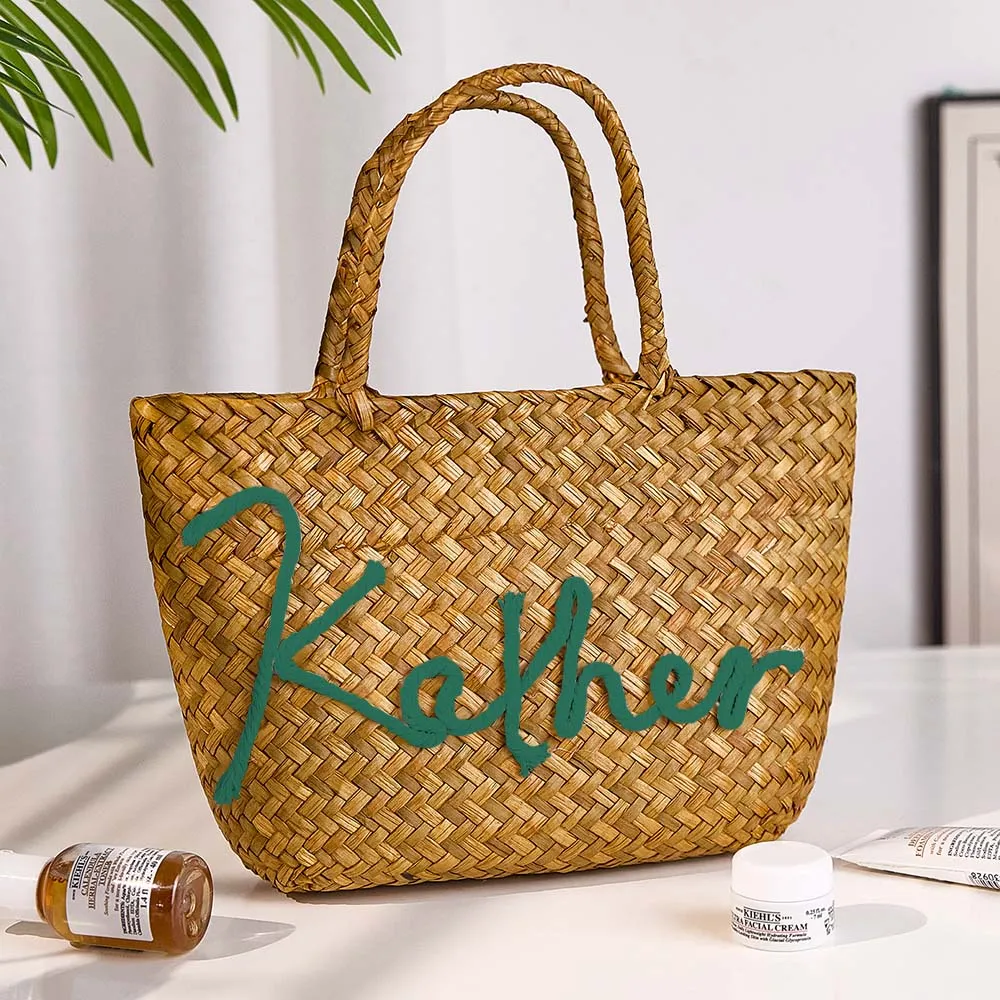 Personalized Handmade Bohemian Bucket Bag with Name Travel Beach Wedding Party Gift for Women