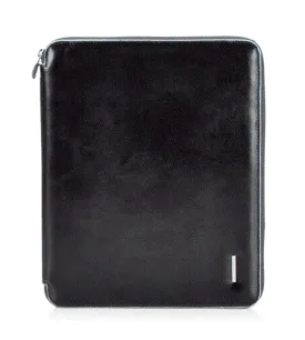 Piquadro Blue Square Unisex Black Document Holder