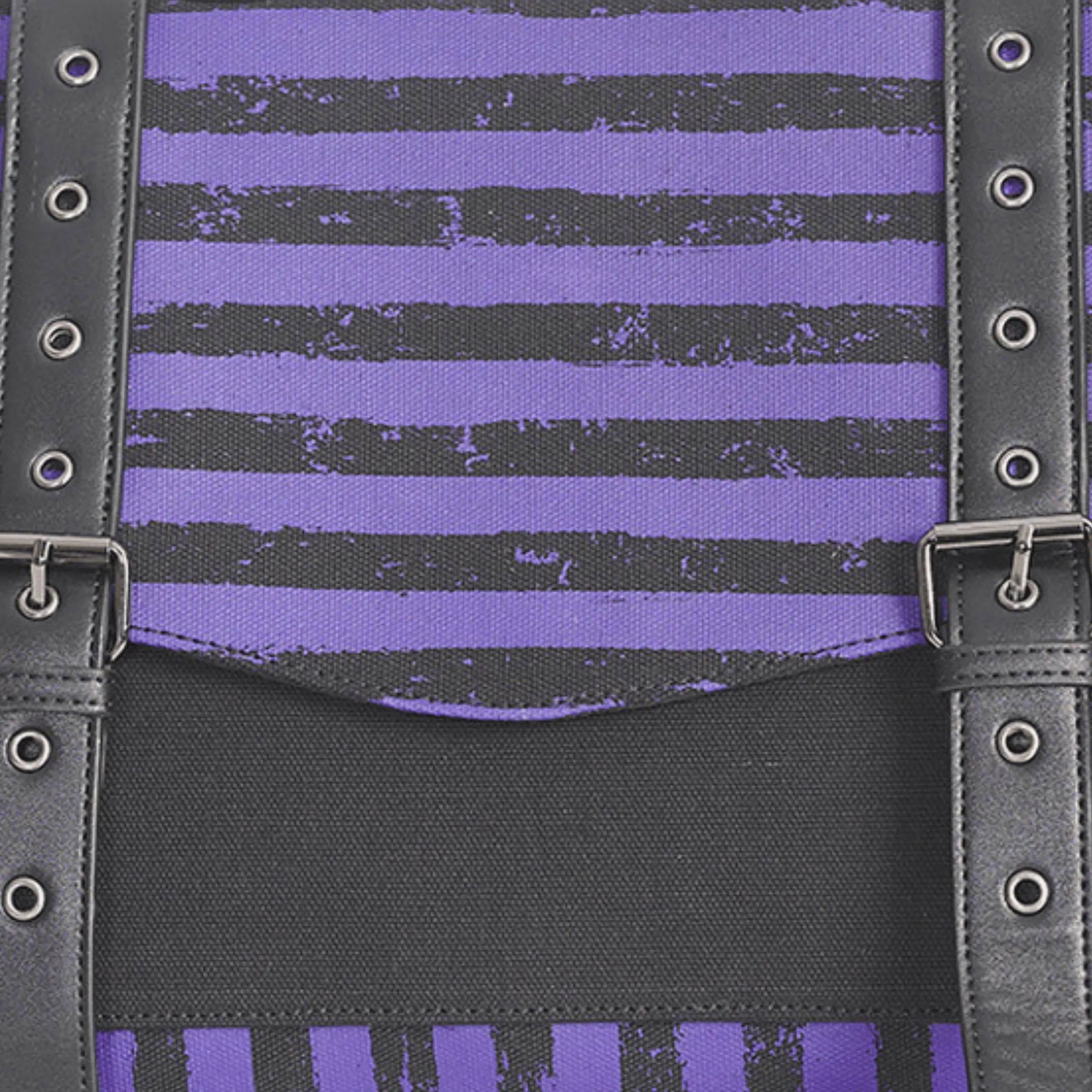 Purple Stripe Messenger Bag