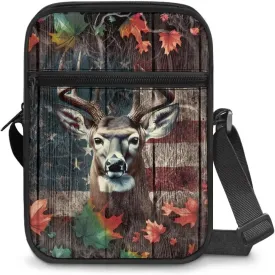 Rchsmod Small Messenger Bag for Men Women Crossbody Shoulder Bag Sling Bag Cell Phone Purse Travel Bag with Adjustable Strap