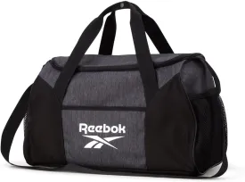 Reebok Duffle Bag - Carry On Gym Bag for Workout and Travel Duffel Bags - Small Size Overnight Bags for Women and Men, Size Small, Aleph Grey