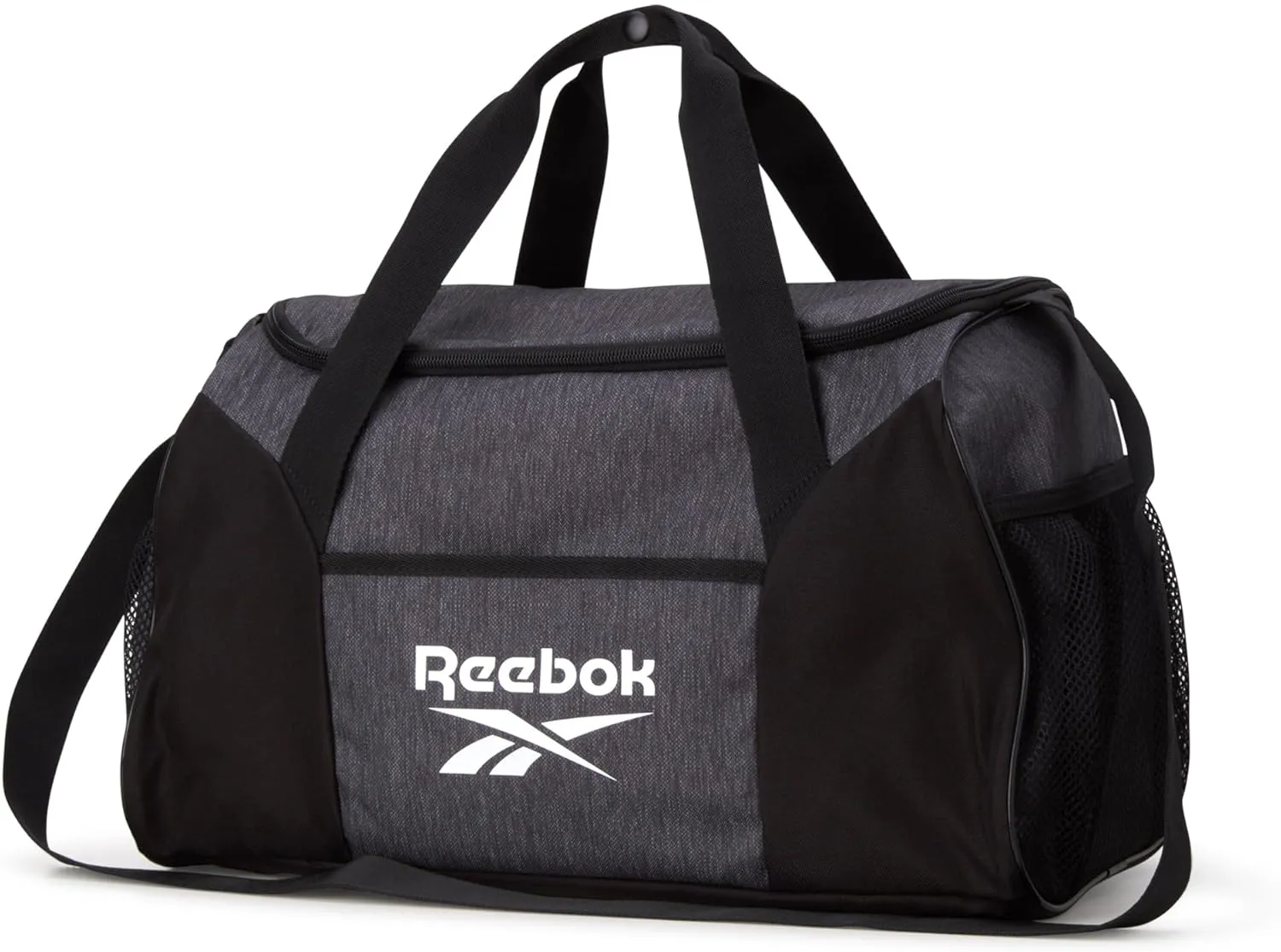 Reebok Duffle Bag - Carry On Gym Bag for Workout and Travel Duffel Bags - Small Size Overnight Bags for Women and Men, Size Small, Aleph Grey