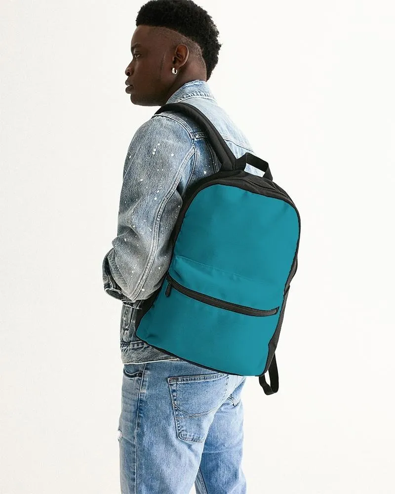Shaded Cyan Canvas Backpack | C100M0Y25K30